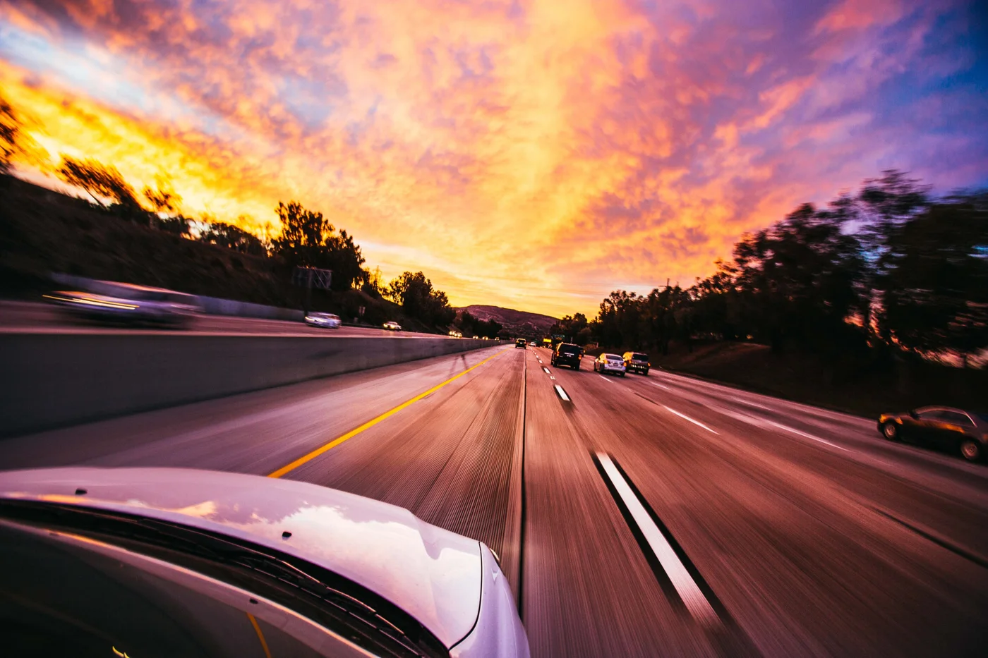 Unterwegs mit dem Auto